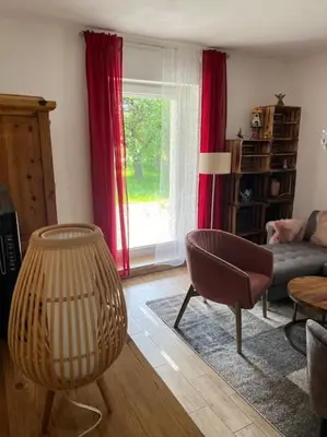 Ein Sitzbereich in der Unterkunft Sky Ranch 1 BR