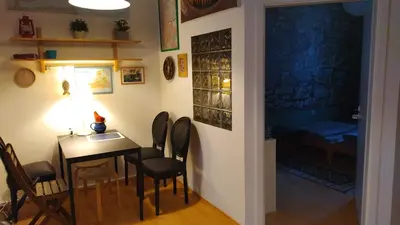 Ein Sitzbereich in der Unterkunft Taler's Place Auerbach - Self Check In