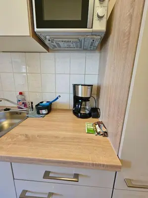 Küche/Küchenzeile in der Unterkunft familienfreundlich im Zentrum Citypoint