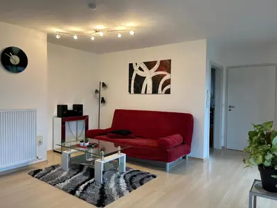 Ein Sitzbereich in der Unterkunft Ferienwohnung Seidl