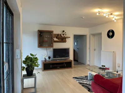 Ein Sitzbereich in der Unterkunft Ferienwohnung Seidl