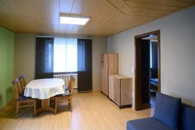 Ein Sitzbereich in der Unterkunft Ferienwohnung Kraus