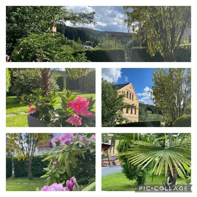 Ein Garten an der Unterkunft Ferienwohnung für Zwei