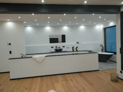 Küche/Küchenzeile in der Unterkunft Lifestyle Cube House Appartment 2