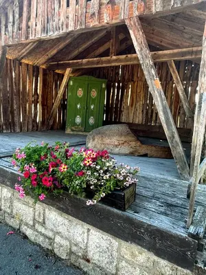 Ein Garten an der Unterkunft Apartment Mary Mehlmeisel
