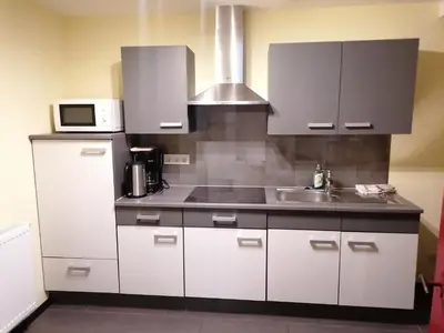 Küche/Küchenzeile in der Unterkunft Ferienwohnung Annalena