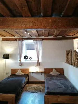 Ein Bett oder Betten in einem Zimmer der Unterkunft Ferienwohnung Annalena
