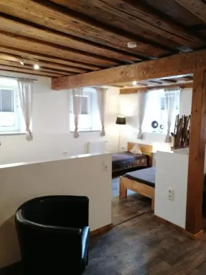 Ein Bett oder Betten in einem Zimmer der Unterkunft Ferienwohnung Annalena