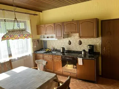 Küche/Küchenzeile in der Unterkunft Ferienwohnung Fichtelberg