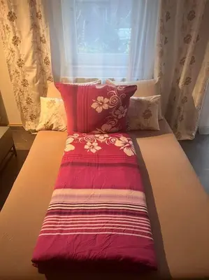Ein Bett oder Betten in einem Zimmer der Unterkunft S4 City Center Bayreuth Balkonwohnung mit Klima