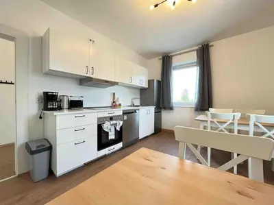 Küche/Küchenzeile in der Unterkunft SAD231 - Moderne Monteurwohnung Übergangswohnung