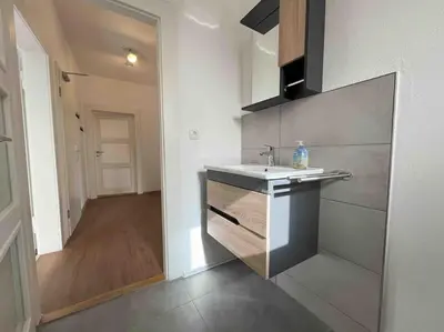 Küche/Küchenzeile in der Unterkunft SAD231 - Moderne Monteurwohnung Übergangswohnung