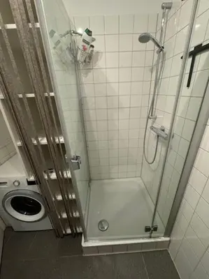 Ein Badezimmer in der Unterkunft Sonnige Wohnung mit Balkon im Herzen von Bayreuth