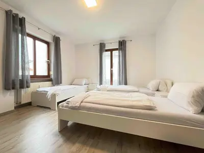 Ein Bett oder Betten in einem Zimmer der Unterkunft SAD113 - Geräumige Monteurwohnung