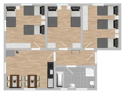 Grundriss der Unterkunft SAD113 - Geräumige Monteurwohnung