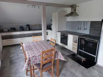 Küche/Küchenzeile in der Unterkunft Ferienwohnung Seifert