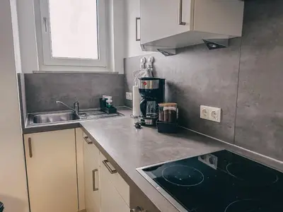 Küche/Küchenzeile in der Unterkunft Zeit Raum Apartment Bayreuth