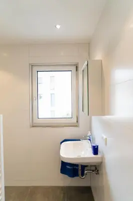 Ein Badezimmer in der Unterkunft AMBERG APART - Apartment A - Wohnraum auf Zeit