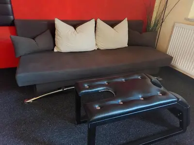 Ein Sitzbereich in der Unterkunft erotische Ferienwohnung Vogtland