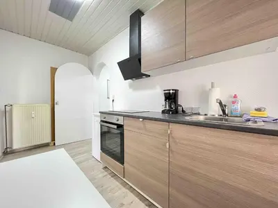 Küche/Küchenzeile in der Unterkunft SAD213 - Smarte Monteurwohnung in super Lage