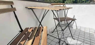 Ein Balkon oder eine Terrasse in der Unterkunft SAD303 - Geräumige Monteurwohnung mit Balkon