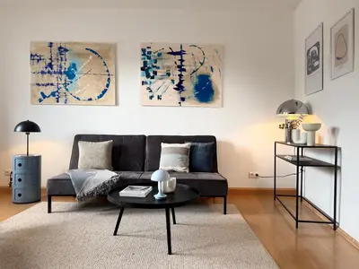 Ein Sitzbereich in der Unterkunft City-Close - King Bed & Free Garage