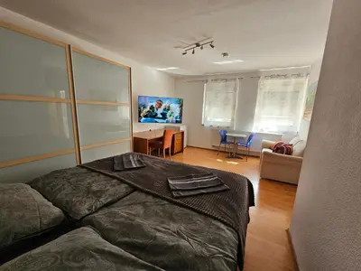 TV/Unterhaltungsangebot in der Unterkunft City-Close - King Bed & Free Garage