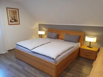 Ein Bett oder Betten in einem Zimmer der Unterkunft Ferienhaus Hammerl