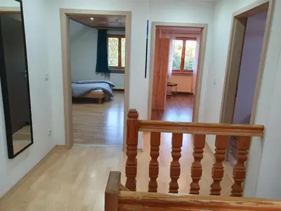 Ein Bett oder Betten in einem Zimmer der Unterkunft Ferienhaus Hammerl