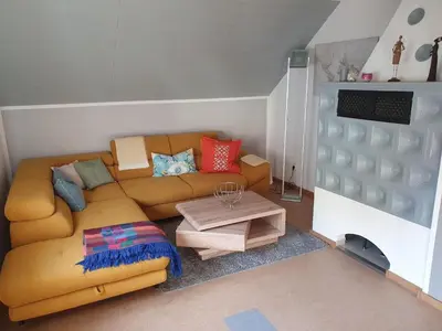 Ein Sitzbereich in der Unterkunft Ferienhaus Hammerl