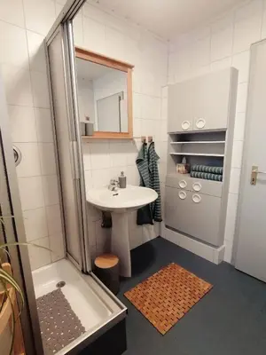 Ein Badezimmer in der Unterkunft Augl Bischofsgrün