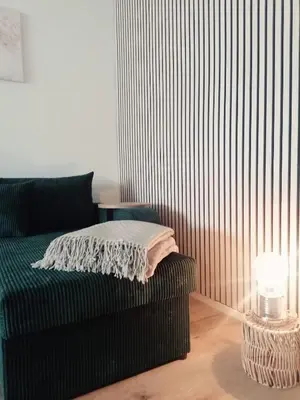 Ein Sitzbereich in der Unterkunft Augl Bischofsgrün