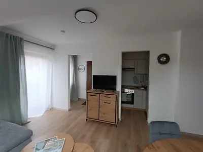 Küche/Küchenzeile in der Unterkunft Gästehaus am Schlossberg