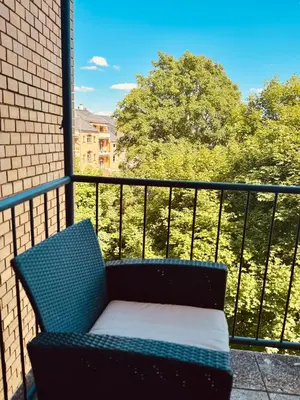 Ein Balkon oder eine Terrasse in der Unterkunft Siegener Balkon-Refugium