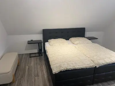 Ein Bett oder Betten in einem Zimmer der Unterkunft Wohnung im Herzen von Vohenstrauß