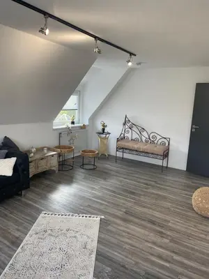 Ein Sitzbereich in der Unterkunft Wohnung im Herzen von Vohenstrauß
