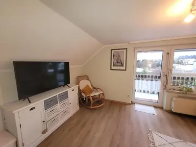 TV/Unterhaltungsangebot in der Unterkunft Ferienwohnung Macht