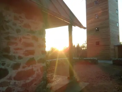 Blick auf den Sonnenuntergang/Sonnenaufgang von der Ferienwohnung aus oder aus der Nähe