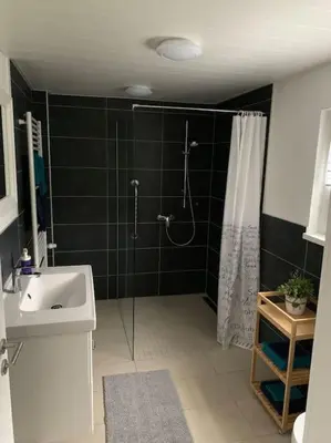 Ein Badezimmer in der Unterkunft Ferienwohnung König