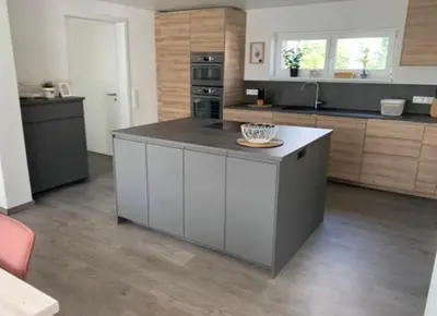 Küche/Küchenzeile in der Unterkunft Ferienwohnung König