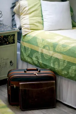 Ein Bett oder Betten in einem Zimmer der Unterkunft -Alirina- Ferienwohnung, 2 Schlafzimmer, Parkplatz
