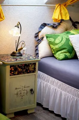 Ein Bett oder Betten in einem Zimmer der Unterkunft -Alirina- Ferienwohnung, 2 Schlafzimmer, Parkplatz