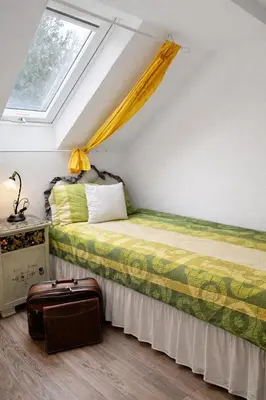 Ein Bett oder Betten in einem Zimmer der Unterkunft -Alirina- Ferienwohnung, 2 Schlafzimmer, Parkplatz