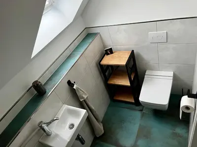 Ein Badezimmer in der Unterkunft Ferienwohnung Steinberg
