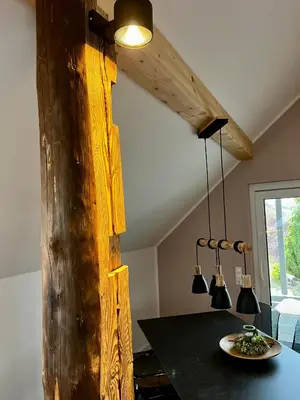 Küche/Küchenzeile in der Unterkunft Ferienwohnung Steinberg