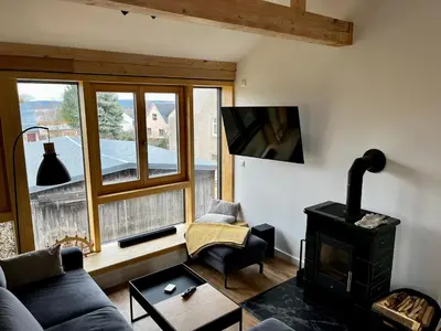 TV/Unterhaltungsangebot in der Unterkunft Ferienwohnung Steinberg