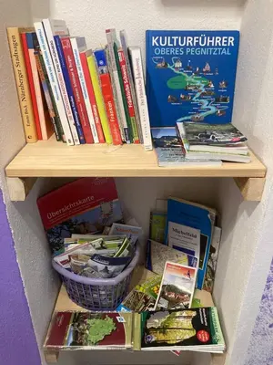 Die Bibliothek im Privatzimmer