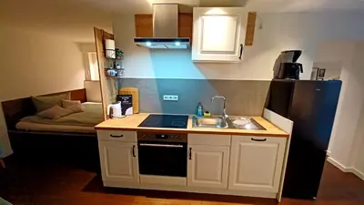 Küche/Küchenzeile in der Unterkunft Gemütliches 1 Raum Apartment