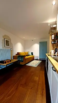 Küche/Küchenzeile in der Unterkunft Gemütliches 1 Raum Apartment