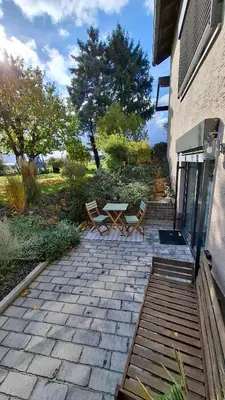 Ein Garten an der Unterkunft Gemütliches 1 Raum Apartment